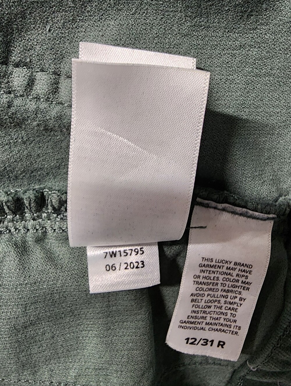 Lucky Brand Stevie High Rise Flare Corduroy Pants Size 12/31 R - Picture 14 of 14